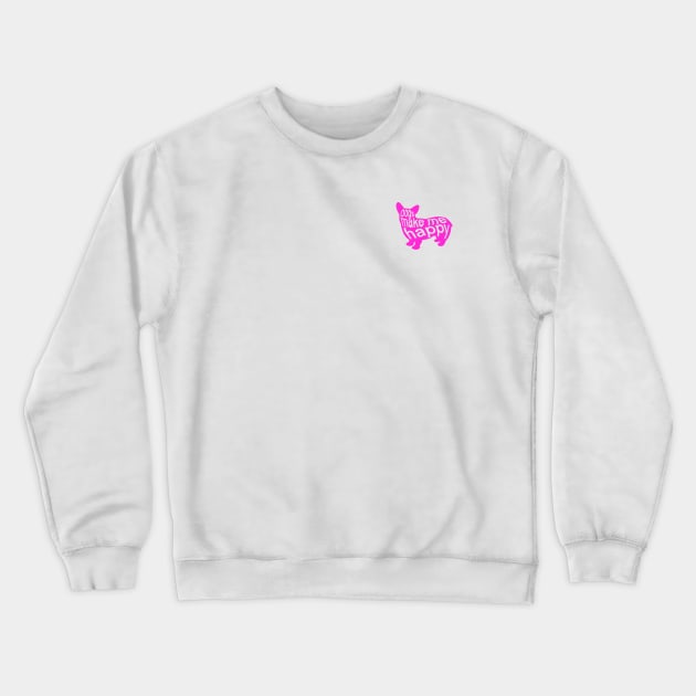 Dogs make me happy Crewneck Sweatshirt by IhateDumplings